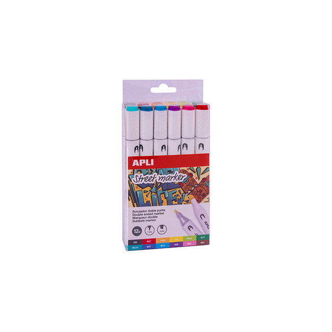 ▷ ROTULADORES APLI 12 UDS STREET MAKER ALCOHOL | Taine - Imagen 1