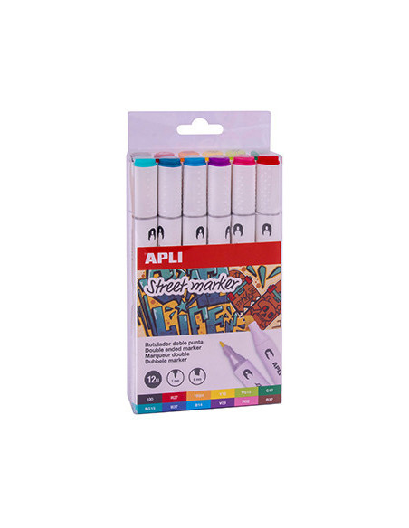 ▷ ROTULADORES APLI 12 UDS STREET MAKER ALCOHOL | Taine - Imagen 1