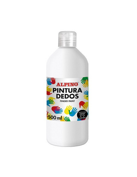 ▷ PINTURA DE DEDOS BOTELLA 500 ML BLANCO | Taine - Imagen 1
