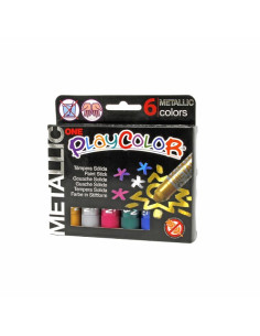 ▷ TEMPERA DUNSA PAYCOLOR SOLIDA 6 UDS METALICA 10G ONE SURTIDOS | Taine - Imagen 1