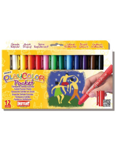 ▷ TEMPERA DUNSA PLAYCOLOR SOLIDA 12 UDS. 5G POCKET COLORES SURT | Taine - Imagen 1