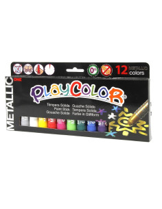 ▷ TEMPERA DUNSA PLAYCOLOR SOLIDA METALICA 12 UDS 10G 12 UDS ONE SURTIDOS | Taine - Imagen 1