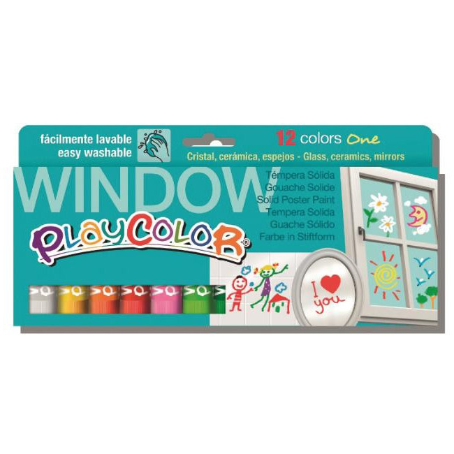 ▷ TEMPERA DUNSA PLAYCOLOR SOLIDA WINDOWS 12 UDS 10G SURTIDOS | Taine - Imagen 1