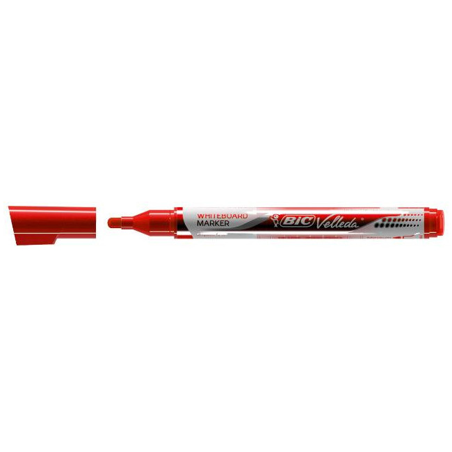 ▷ ROTULADOR VELLEDA BIC ROJO PIZARRA POCKET PTA.CONICA 4,2MM TINTA LIQUIDA | Taine - Imagen 1