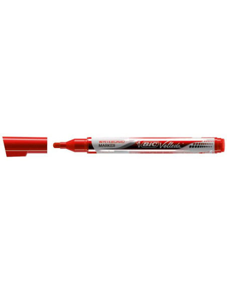 ▷ ROTULADOR VELLEDA BIC ROJO PIZARRA POCKET PTA.CONICA 4,2MM TINTA LIQUIDA | Taine - Imagen 1
