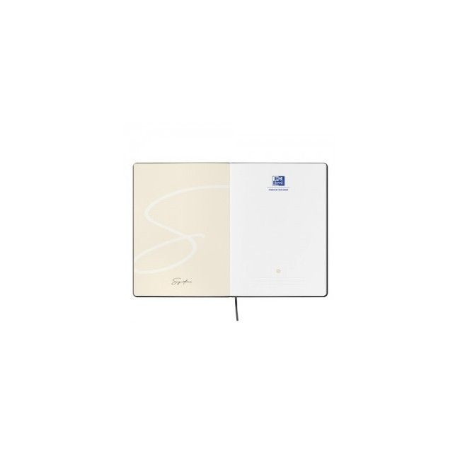 ▷ CUADERNO OXFORD COSIDO OXFSIG A5 104HJ LISO TE NEGRO | Taine - Imagen 1