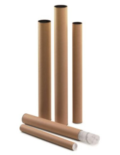 ▷ *PORTAPLANOS FAIBO CARTON TAPAS PLASTICO 750MM x Ø80MM | Taine - Imagen 1