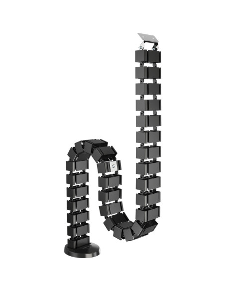 ▷ VERTEBRA PASACABLES FELLOWES EXTENSIBLE NEGRO | Taine - Imagen 1