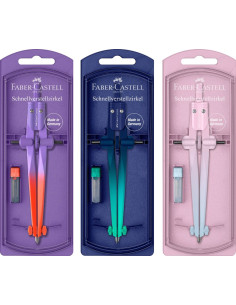 ▷ COMPAS FABER CASTELL AJUSTE RAPIDO STREAM FLOW EDITION | Taine - Imagen 1