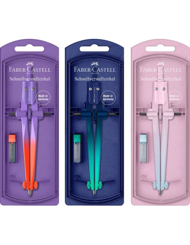 ▷ COMPAS FABER CASTELL AJUSTE RAPIDO STREAM FLOW EDITION | Taine - Imagen 1