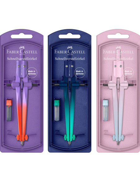 ▷ COMPAS FABER CASTELL AJUSTE RAPIDO STREAM FLOW EDITION | Taine - Imagen 1