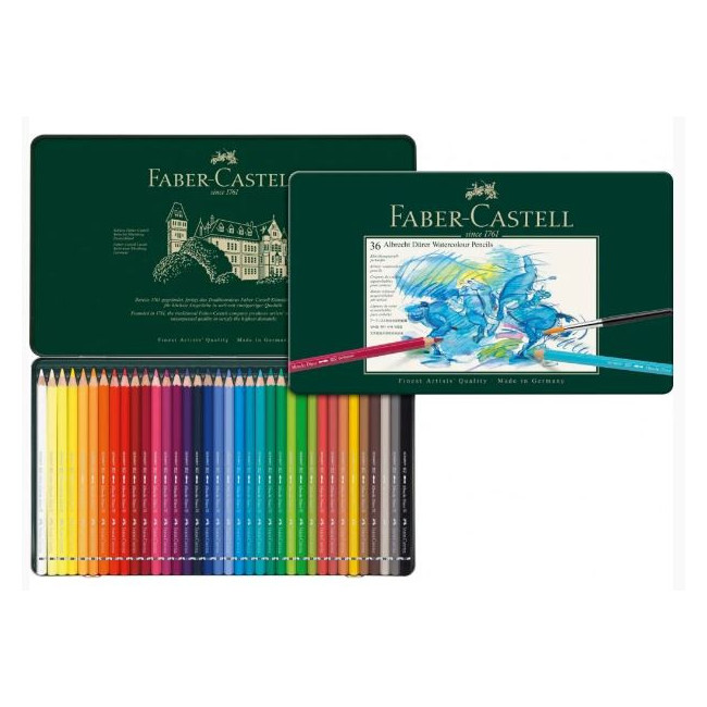 ▷ LAPICES FABER CASTELL 36 UDS ACUARELABLE METAL ALBER | Taine - Imagen 1