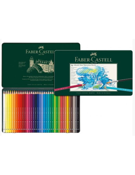 ▷ LAPICES FABER CASTELL 36 UDS ACUARELABLE METAL ALBER | Taine - Imagen 1