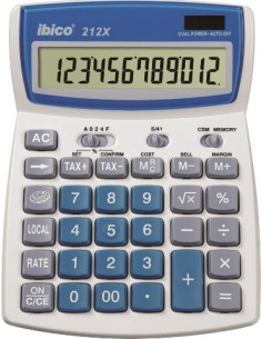 ▷ CALCULADORA IBICO SOBREMESA 12 DIGITOS 212X | Taine - Imagen 1