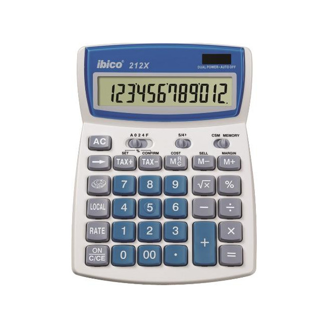 ▷ CALCULADORA IBICO SOBREMESA 12 DIGITOS 212X | Taine - Imagen 1
