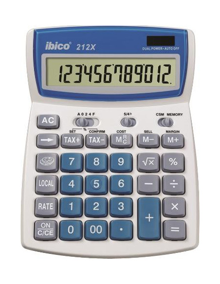 ▷ CALCULADORA IBICO SOBREMESA 12 DIGITOS 212X | Taine - Imagen 1