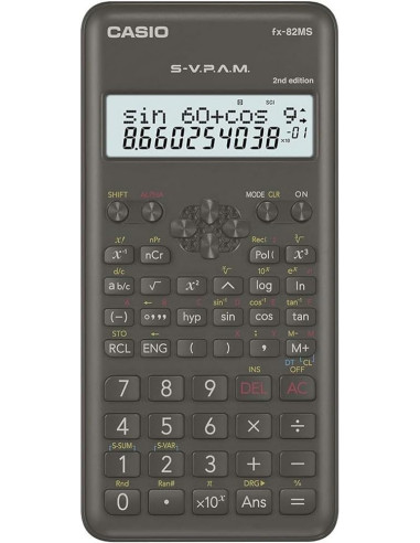 ▷ CALCULADORA CASIO FX-82MS CIENTIFICA 2LINEAS 240 FUNCIONES | Taine - Imagen 1