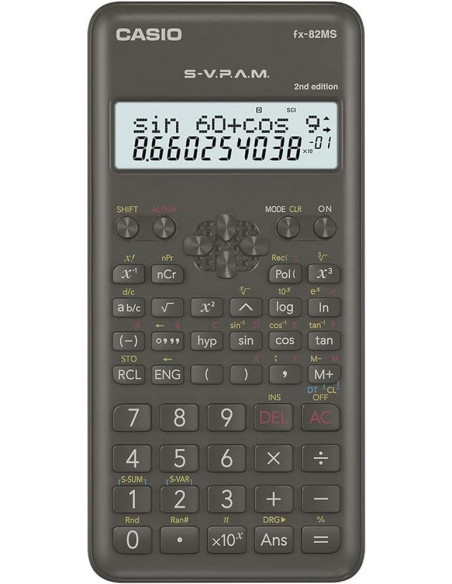 ▷ CALCULADORA CASIO FX-82MS CIENTIFICA 2LINEAS 240 FUNCIONES | Taine - Imagen 1
