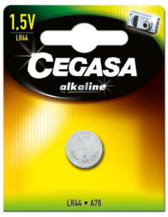 ▷ PILAS CEGASA BLISTER 1 PILA SUPER ALCALINA DE BOTÓN LR44-1,5V | Taine - Imagen 1