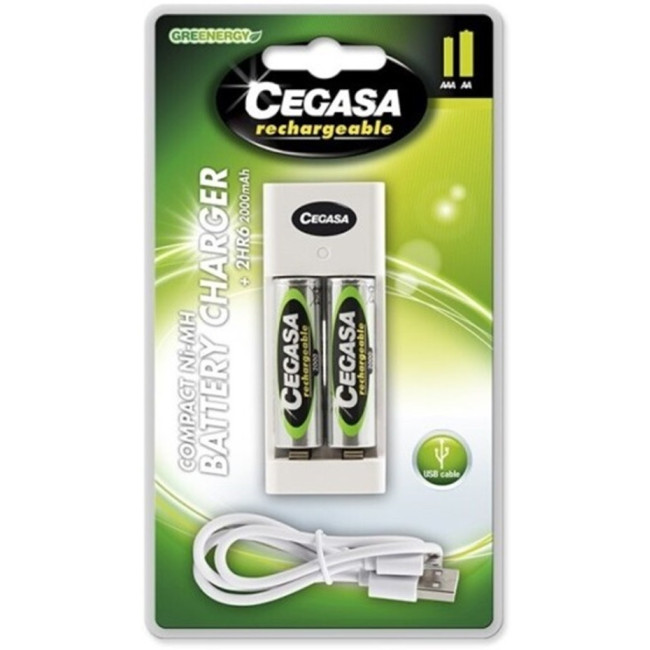 ▷ CARGADOR CEGASA DE PILAS CEGASA COMPACT 2HR6 | Taine - Imagen 1