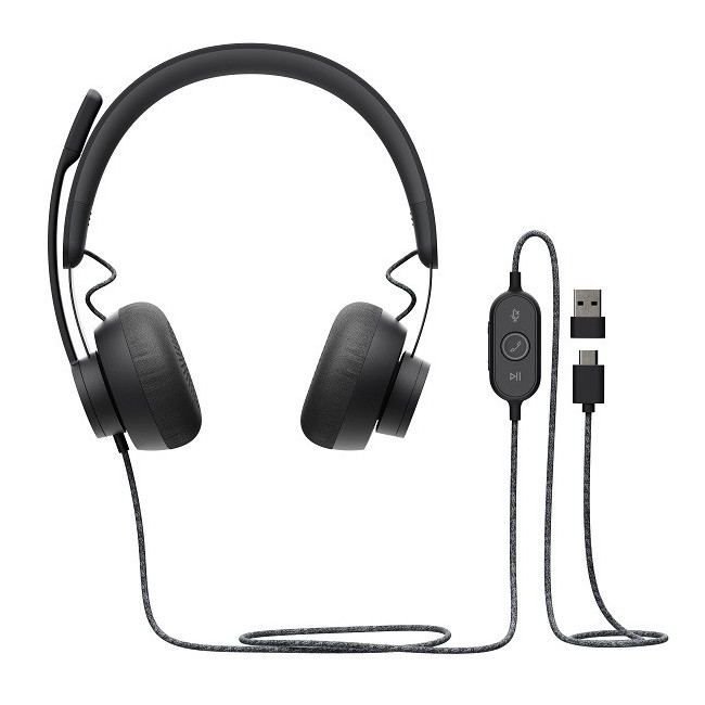 ▷ AURICULARES LOGITECH+ MICRO ZONE WIRED USB | Taine - Imagen 1