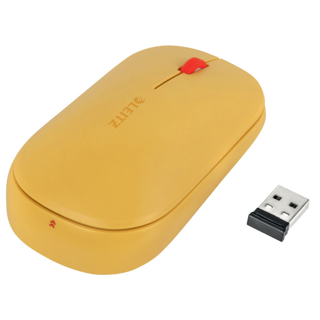 ▷ RATÓN LEITZ INALÁMBRICO DUAL COSY, AMARILLO | Taine - Imagen 1