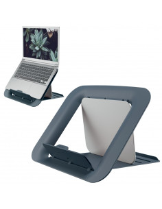 ▷ SOPORTE LEITZ ORDENADOR PORTÁTIL AJUSTABLE ERGO COSY, GRIS | Taine - Imagen 1