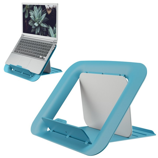 ▷ SOPORTE LEIZT ORDENADOR PORTÁTIL AJUSTABLE ERGO COSY, AZUL | Taine - Imagen 1