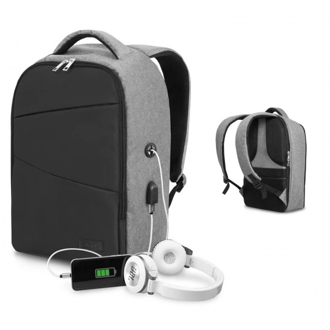 ▷ MOCHILA ANTIRROBO SECURE V2 CON AIR PADDING GRIS | Taine - Imagen 1