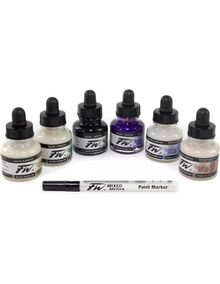 ▷ SET DALER ROWNEY TINTA ACRILICA BRILLANTE 6X29,5ML | Taine - Imagen 1