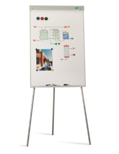 ▷ PAPELOGRAFO FAIBO PIZARRA TRÍPODE CONVENCIÓN METÁLICA 70X102 | Taine - Imagen 1