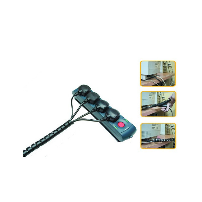 ▷ ORGANIZADOR FELLOWES CABLES 1,5M negro | Taine - Imagen 1