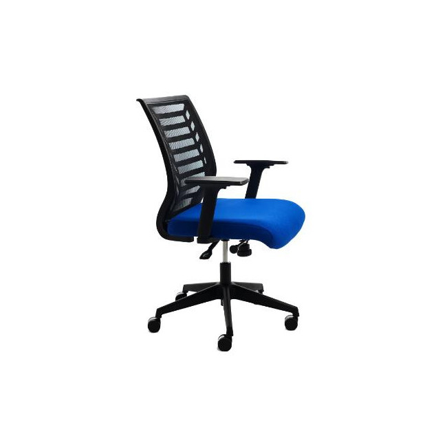 ▷ SILLA ROCADA OFICINA RD907 NEGRO CON BRAZOS | Taine - Imagen 1
