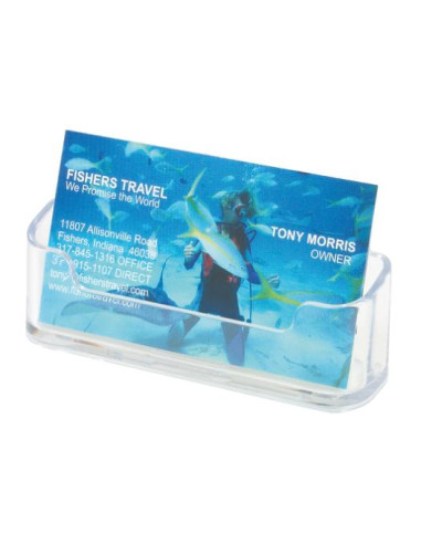 ▷ PORTATARJETAS FAIBO SOBREMESA TRANSP. 1 COMPART.DEFLECTO | Taine - Imagen 1