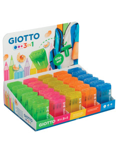 ▷ SACAPUNTAS GIOTTO 3 EN 1CLIP | Taine - Imagen 1