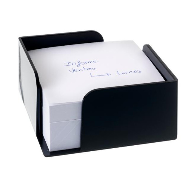 ▷ PORTANOTAS ARCHIVO 2000 CUADRADO 105X105X55 MM NEGRO | Taine - Imagen 1