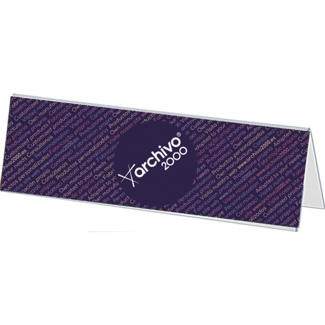 ▷ PORTANOMBRES ARCHIVO 2000 SOBREMESA 1 CARA PLASTICO 210x62MM | Taine - Imagen 1
