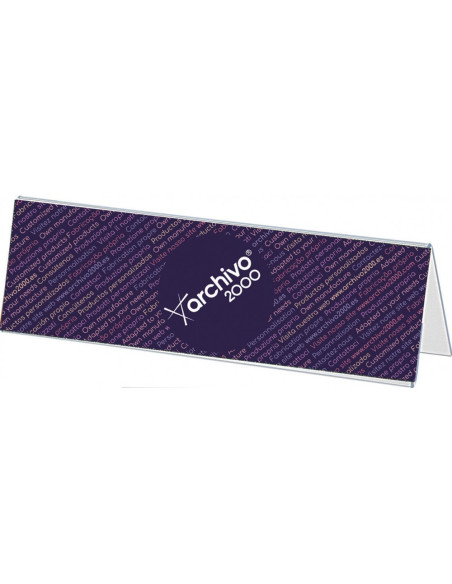 ▷ PORTANOMBRES ARCHIVO 2000 SOBREMESA 1 CARA PLASTICO 210x62MM | Taine - Imagen 1