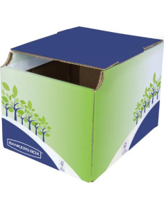 ▷ PAPELERA FELLOWES DE RECICLAJE DE SOBREMESA 16l BANKERS BOX 23X23X30CM | Taine - Imagen 1