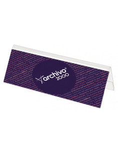▷ PORTANOMBRES ARCHIVO 2000 SOBREMESA DIN A5 POLIESTI TRANSP 60X210X75MM | Taine - Imagen 1