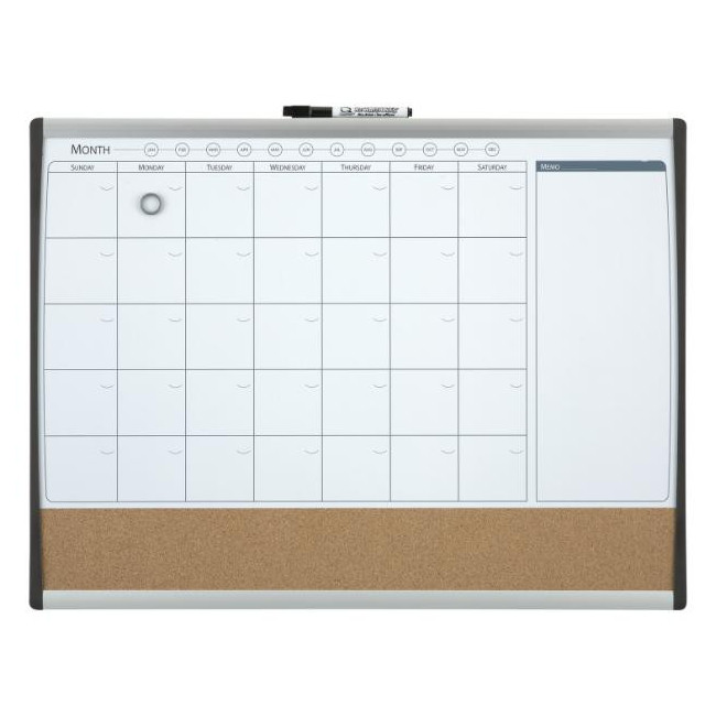 ▷ COMBO REXEL ORGANIZADOR MENSUAL MAGNETICO + TABLERO CORCHO 585x430MM | Taine - Imagen 1