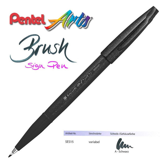 ▷ ROTULADOR PENTEL PINCEL AQUASH SES15 NG | Taine - Imagen 1