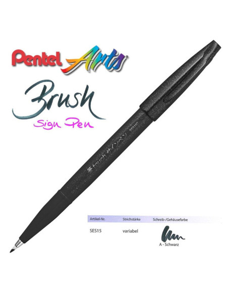 ▷ ROTULADOR PENTEL PINCEL AQUASH SES15 NG | Taine - Imagen 1
