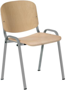 ▷ SILLA ROCADA AUXILIAR APILABLE RD974S HAYA NATURAL | Taine - Imagen 1