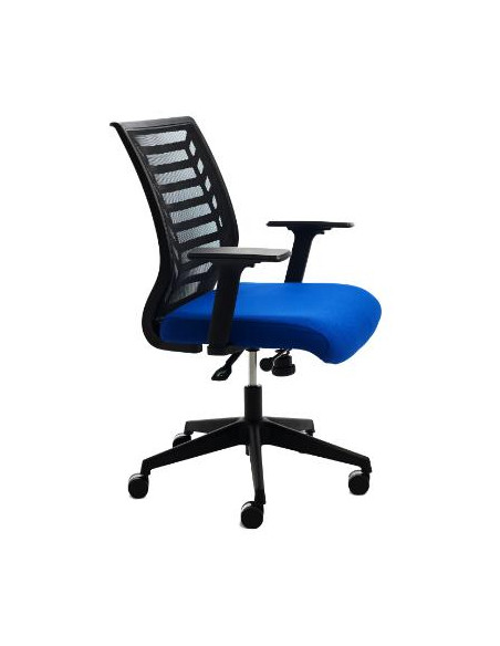 ▷ SILLA ROCADA OFICINA RD907 AZUL CON BRAZOS | Taine - Imagen 1