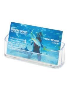 ▷ PORTATARJETAS FAIBO SOBREMESA TRANSP. 1 COMPART.DEFLECTO | Taine - Imagen 1