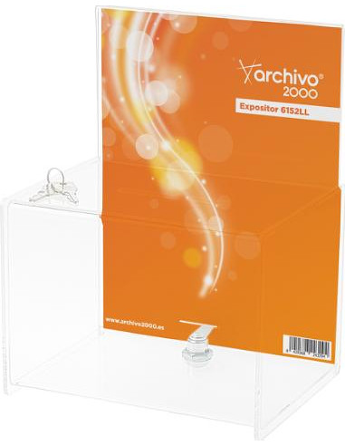 ▷ BUZON DE SUGERENCIAS 170X220X160MM CON LLAVE ARCHIVO 2000 | Taine - Imagen 1