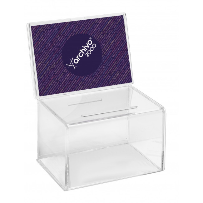 ▷ BUZON ARCHIVO 2000 SUGERENCIAS PERSONALIZABLE SIN LLAVE A4 TRANSP | Taine - Imagen 1