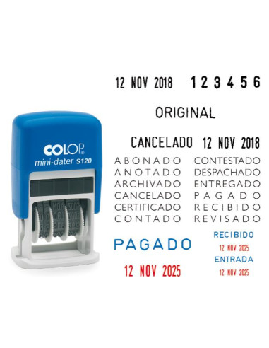 ▷ FECHADOR COLOP MINI-DATER S 120 4 mm | Taine - Imagen 1