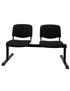 ▷ BANCADA PIQUERAS ALCARAZ 2 PLAZAS ARÁN NEGRO | Taine - Imagen 1